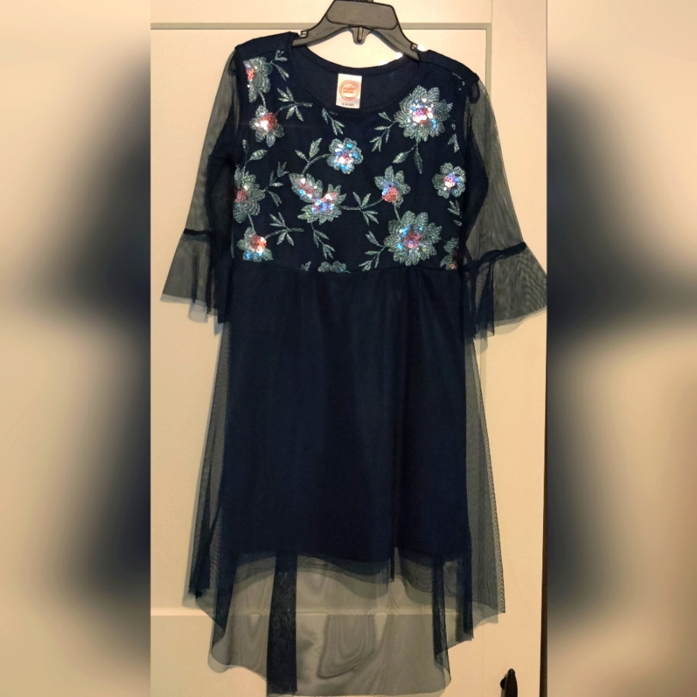 Wonder Nation Girls' Navy Dress (6-6X)